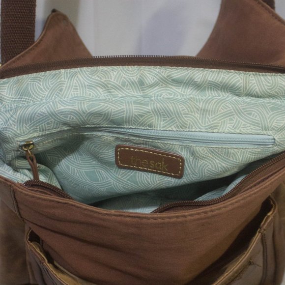 The Sak Leather Convertible Backpack Crossbody Shoulder Bag Preowned main image 13